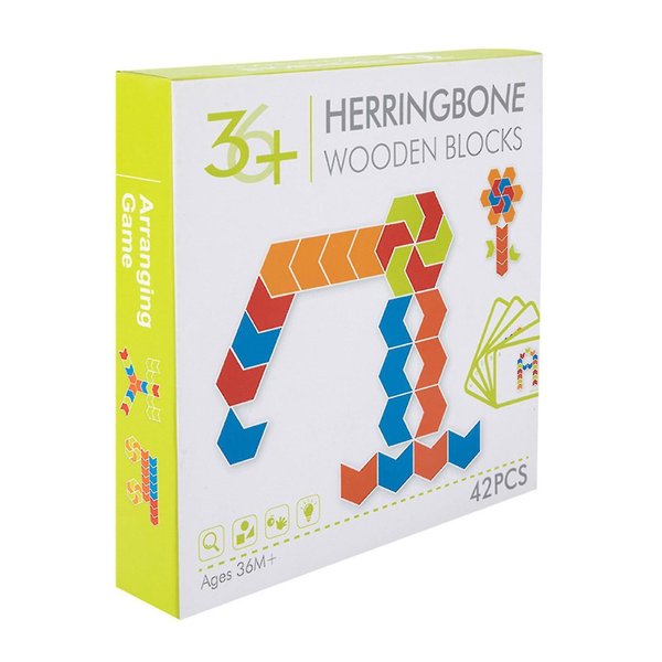 Herringbone Wooden Blocks (42 pcs), photo 1 of 4