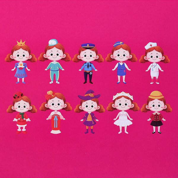 Magnetic Puzzle: Girl Change (36 pcs), photo 5 of 5